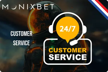 24/7 Customer Service page for Monixbet Casino