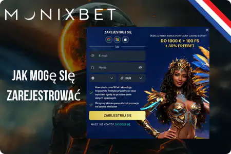 Jak moge sie zarejestrowac Monixbet