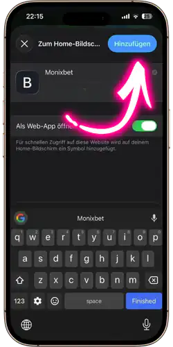 Monixbet Bestatigung
