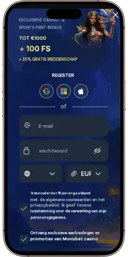 Monixbet Register