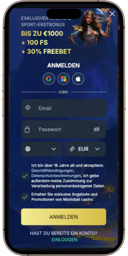 Monixbet Registrieren