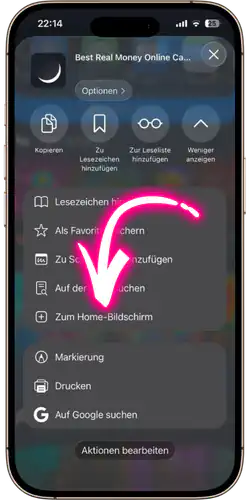 Monixbet Zum Home-Bildschirm hinzufugen