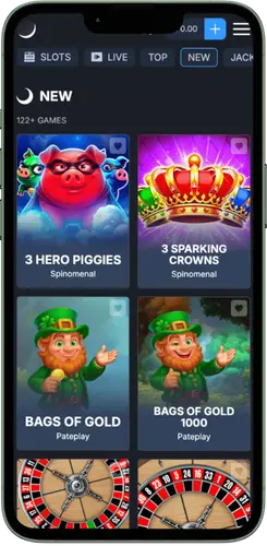 New games section in Monixbet featuring latest slot releases